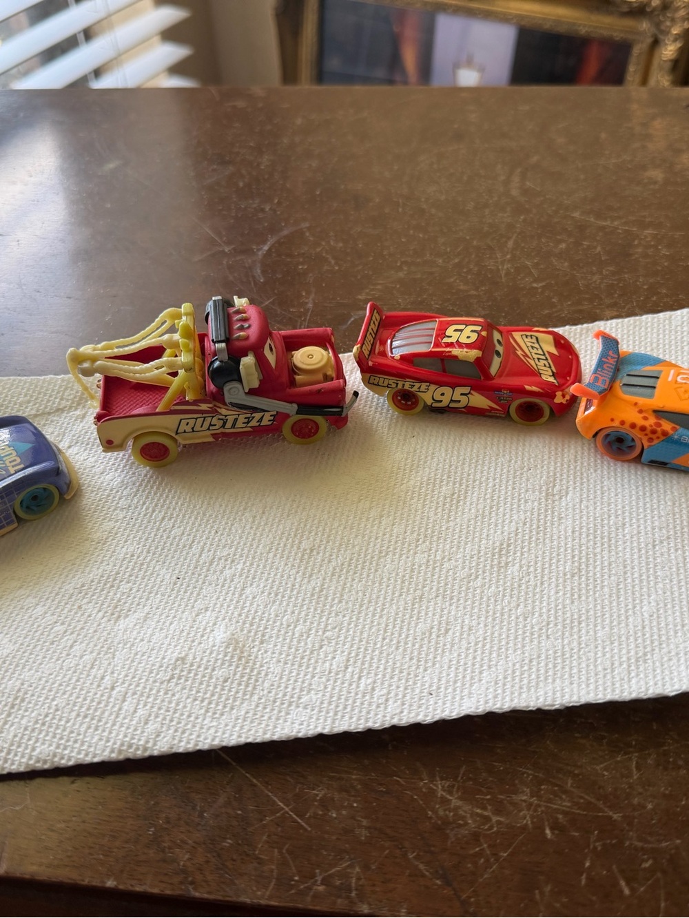 Disney Pixar Toys lighting McQueen mater glow racers race car toys Disney cars - Picture 4 of 8